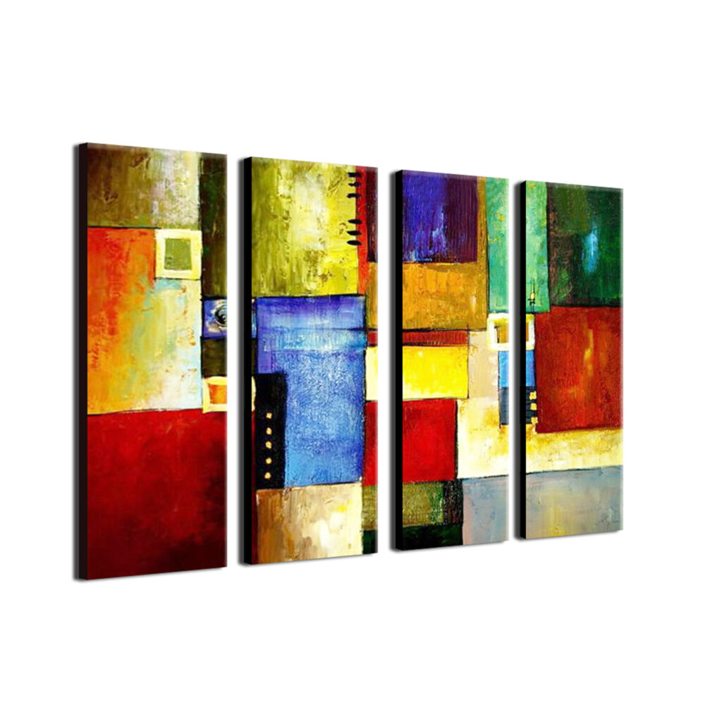 Abstract Oil Painting ,Four panels - Image 2