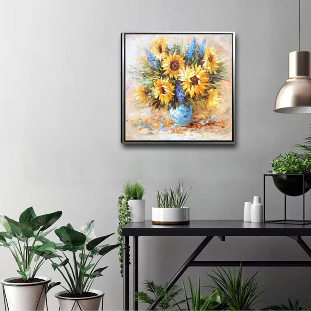 SunFlowers Oil Painting - Image 3