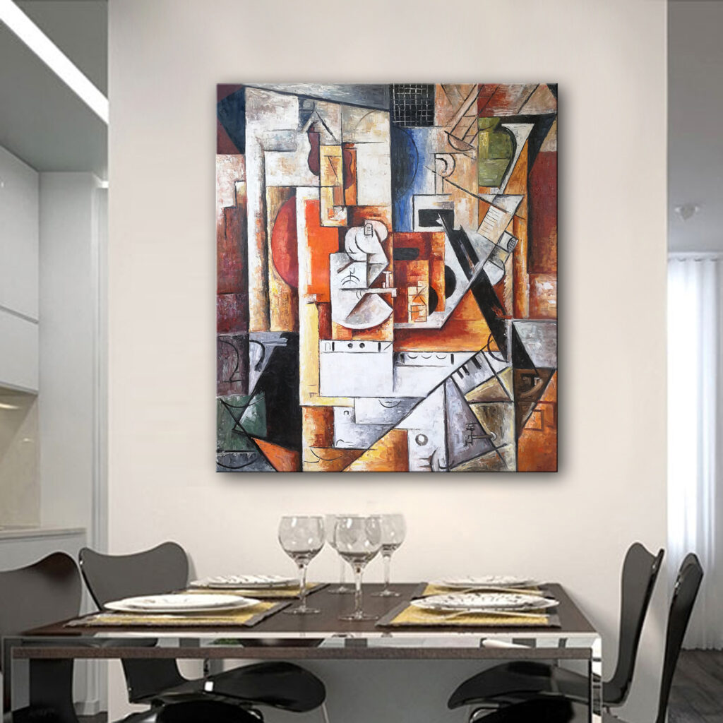 Handmade Large Abstract Oil Paintings on Canvas - Image 4